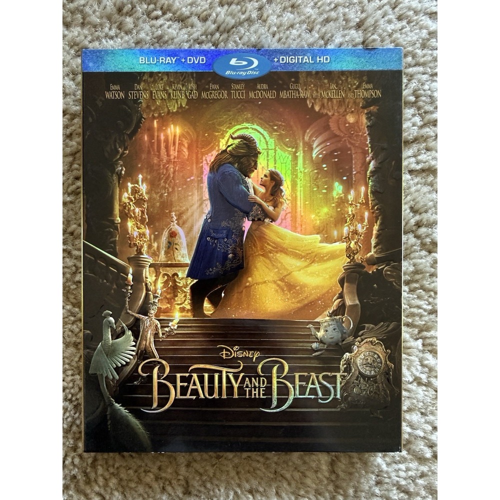 Disney Beauty and the Beast Blu-ray/DVD 2017 Slipcover Emma Watson